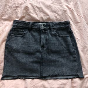 Black jean skirt
